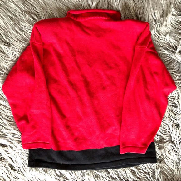 True Vintage 1980s Ugly Christmas Sweater Dog and Cat Mock Turtleneck - Picture 3 of 4